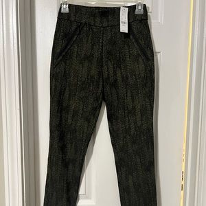 Olive snake print skinny pant